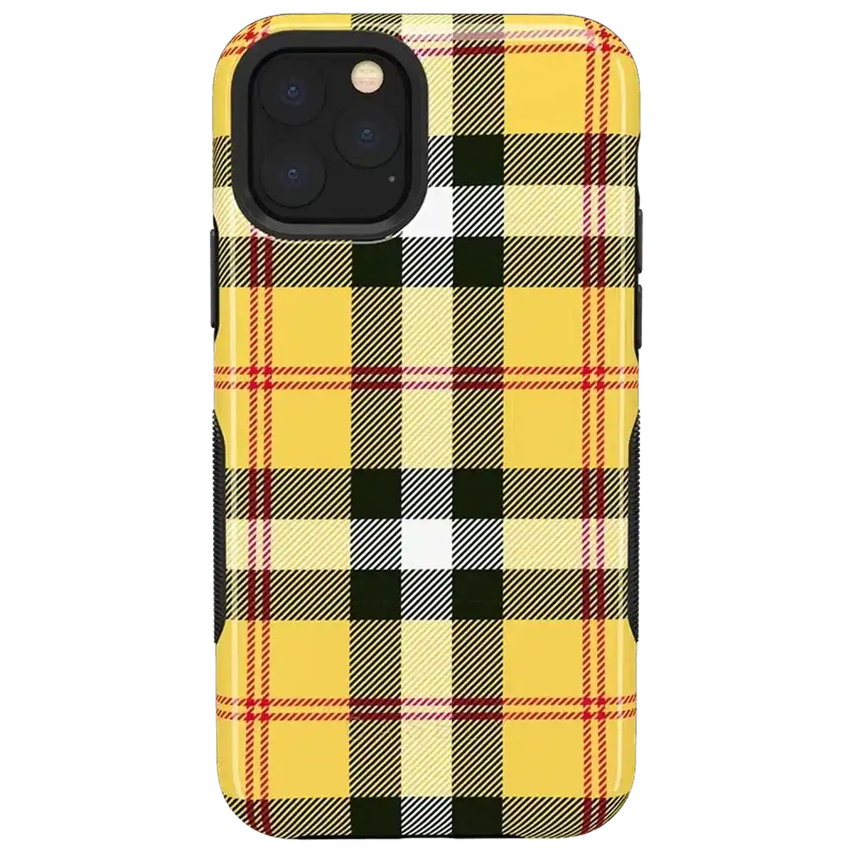 As if! | Yellow Plaid iPhone Case
