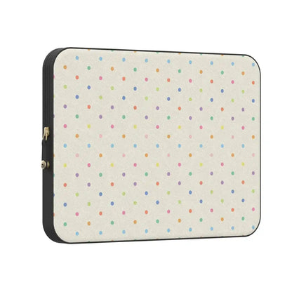 On the Dot | Rainbow Polka Dot Laptop Case