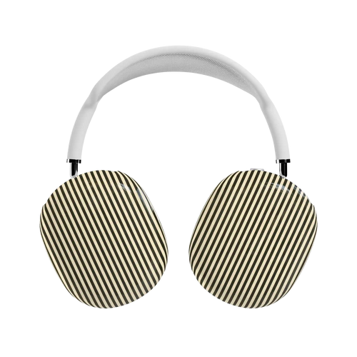 Stripes and the City | Black Pinstripes AirPods Max Case