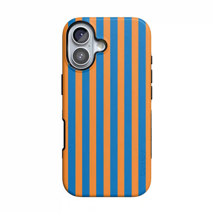 Go New York | Blue & Orange Stripes Case