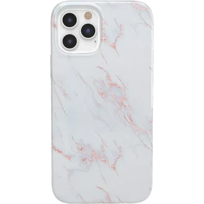 Subtle Blush | White and Pink Marble Case