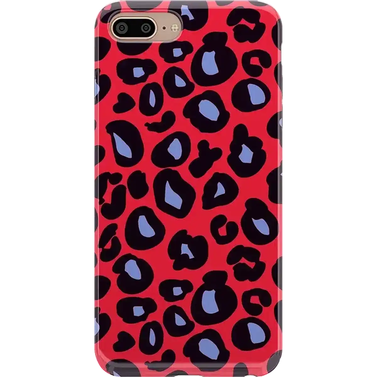 Into the Wild | Red & Blue Leopard Print Case
