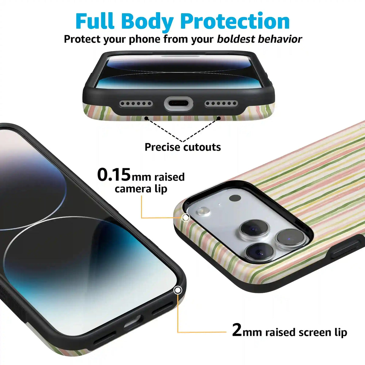 Sweet Stripes | Rainbow Pastel Case