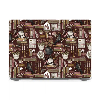 Gothic Noir | Spooky Bookshelf Laptop Shell