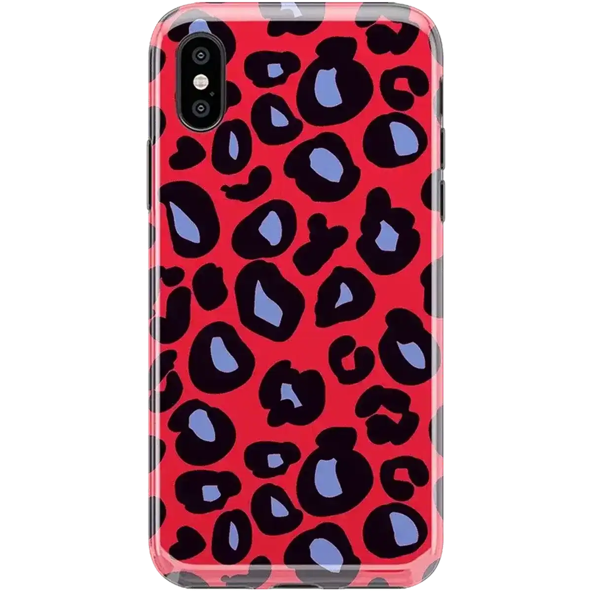 Into the Wild | Red & Blue Leopard Print Case