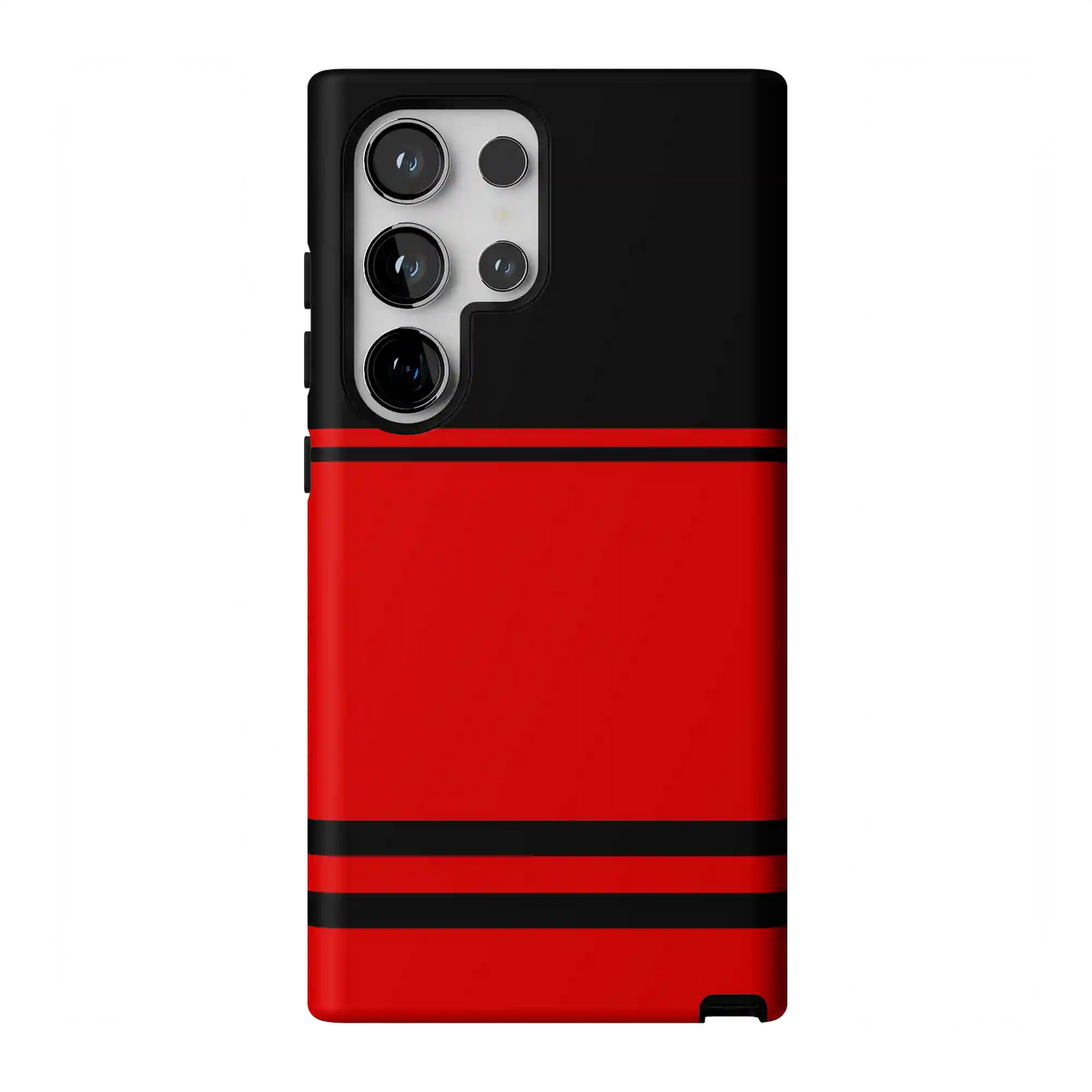 Storm Warning | Black & Red Stripes Case