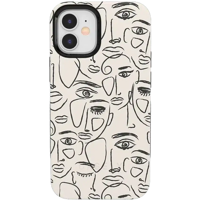 We're All Human | Minimal Face Art Case
