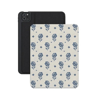 Seaside Stitch | Vintage Roses iPad Case