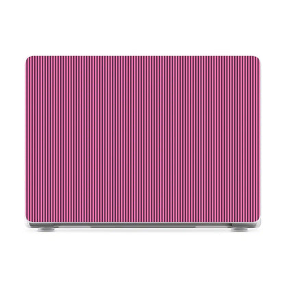 Stripes and the City | Pink & Purple Pinstripe Laptop Shell