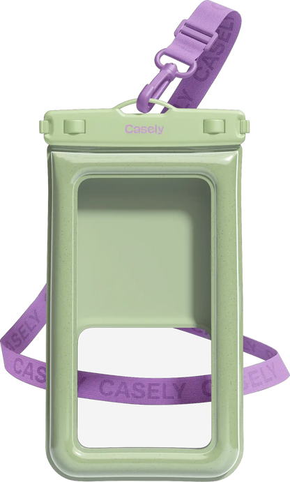 AquaBuddy | Kiwi Kiss Matcha Green Shimmer Waterproof Phone Pouch