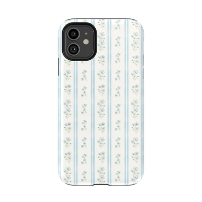 Cottage Stripe | Blue Floral Case