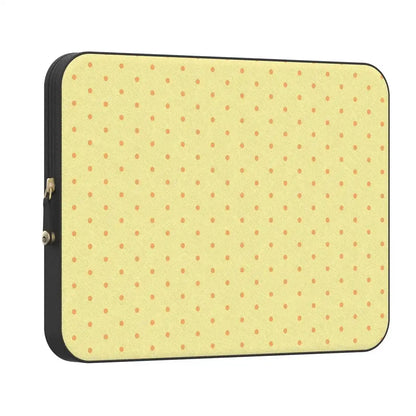 On the Dot | Yellow Polka Dot Laptop Case