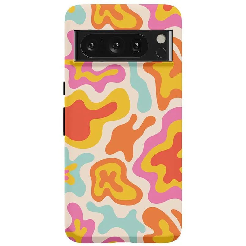 Tropical Color Splash | Abstract Retro Google Pixel Case