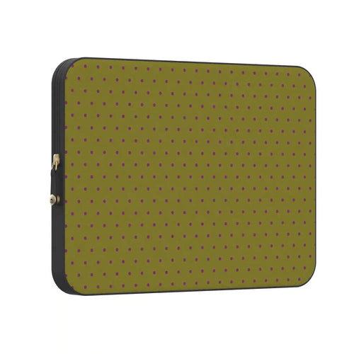 On the Dot | Moss & Plum Dots Laptop Case