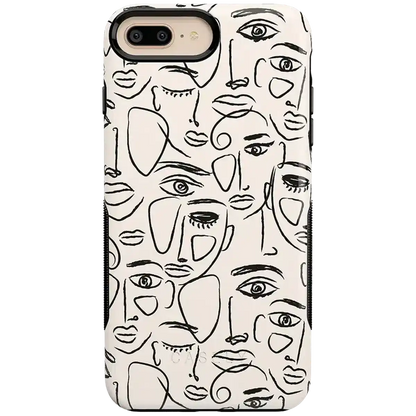 We're All Human | Minimal Face Art Case