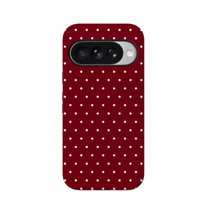 On the Dot | Maroon Polka Dot Case