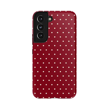 On the Dot | Maroon Polka Dot Case