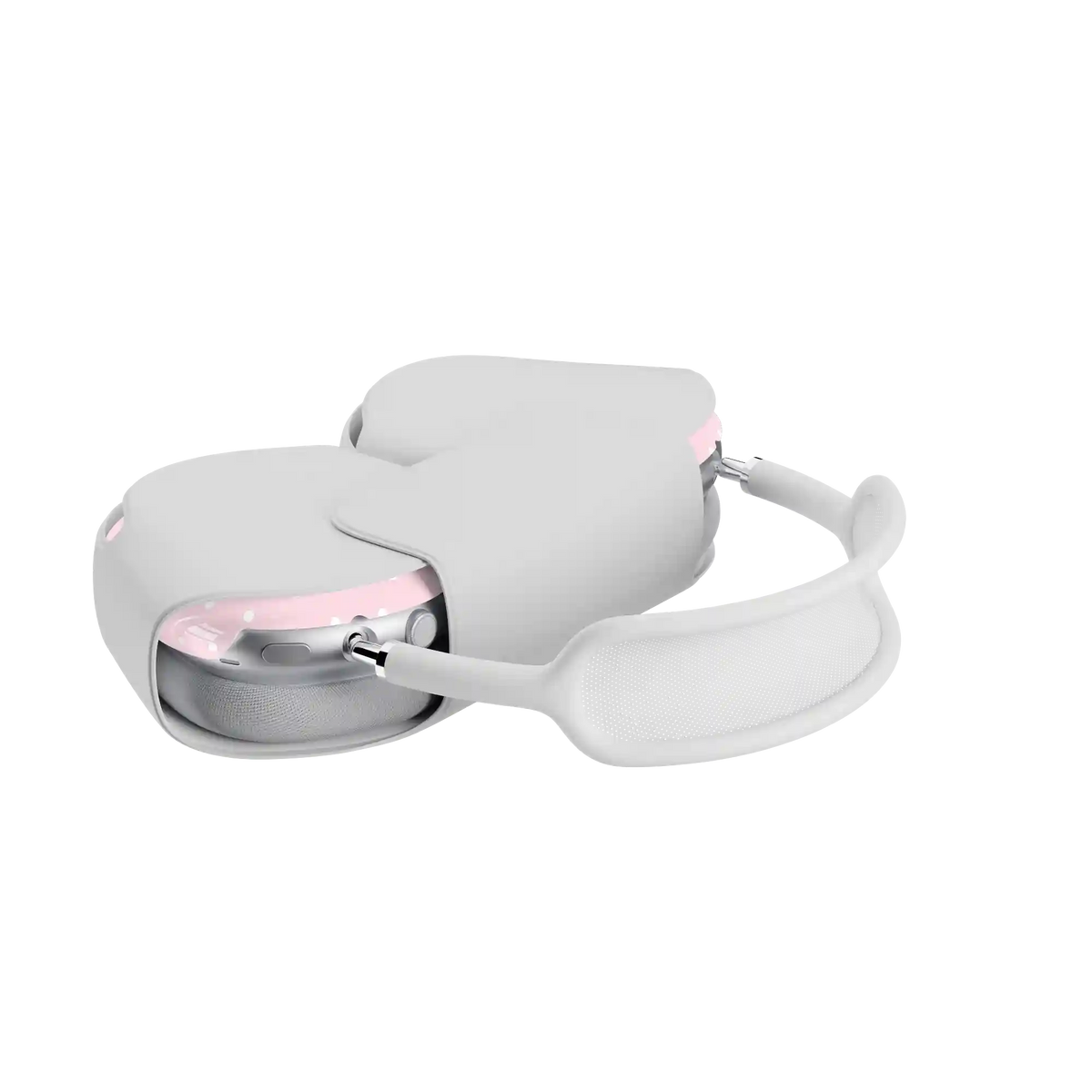 On the Dot | Pink & White Polka Dot AirPods Max Case