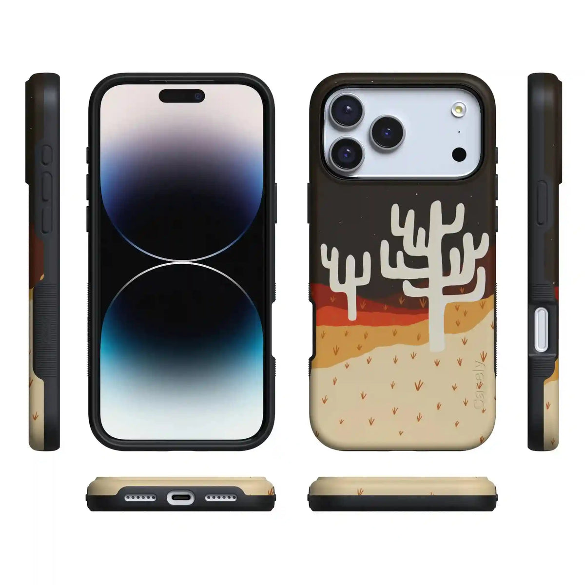 Desert Nights | Cactus Colorblock Case