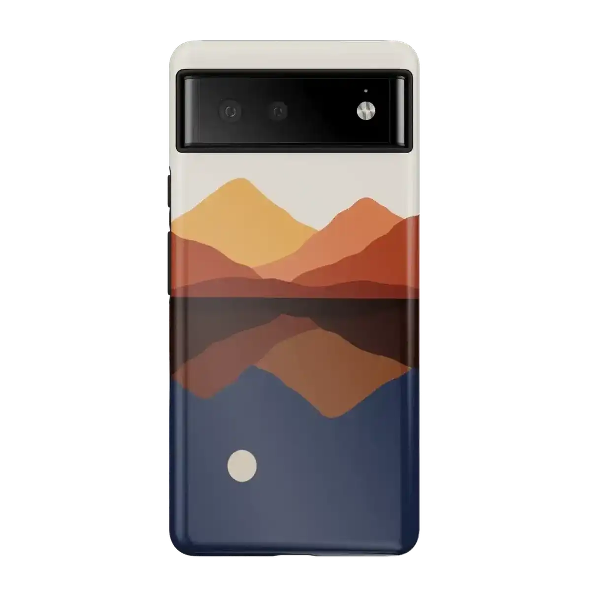 Opposites Attract | Day & Night Colorblock Mountains Google Pixel Case