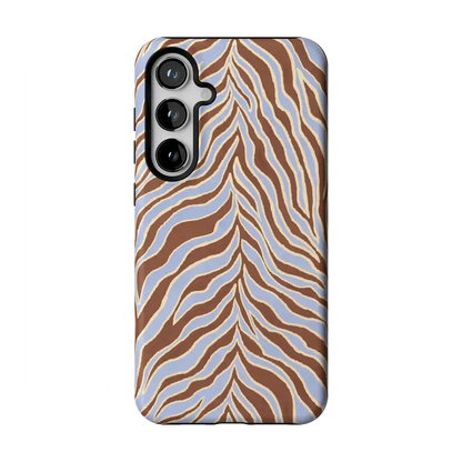 Untamed | Brown & Blue Zebra Case
