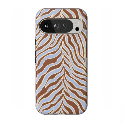 Untamed | Brown & Blue Zebra Case
