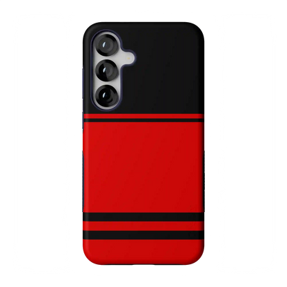 Storm Warning | Black & Red Stripes Case