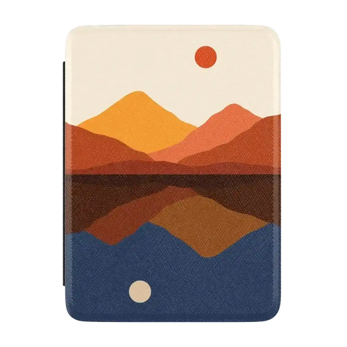 Opposites Attract | Day & Night Colorblock Mountains Kindle Case