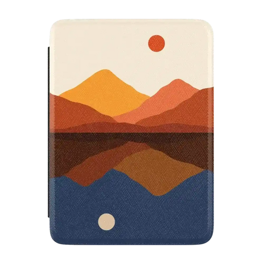 Opposites Attract | Day & Night Colorblock Mountains Kindle Case