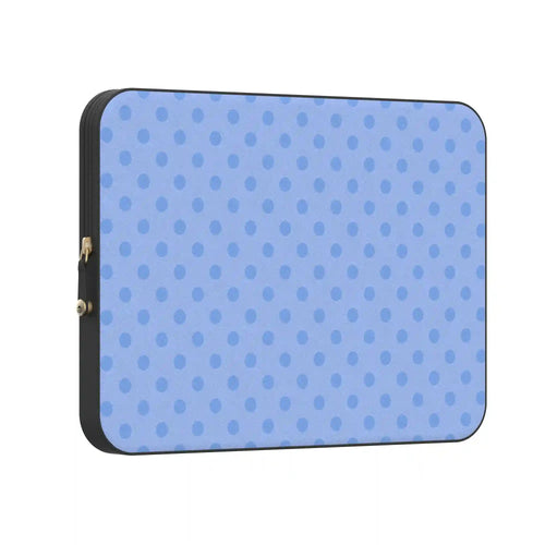 Spotted in SoHo | Periwinkle Polka Dot Laptop Case