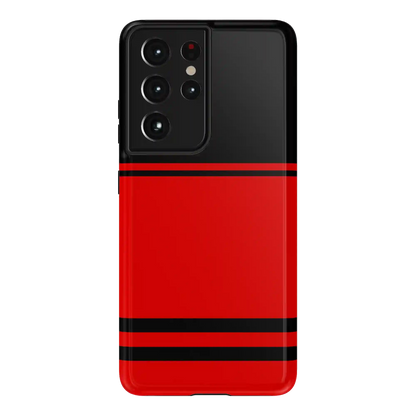Storm Warning | Black & Red Stripes Case