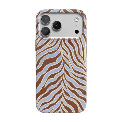 Untamed | Brown & Blue Zebra Case