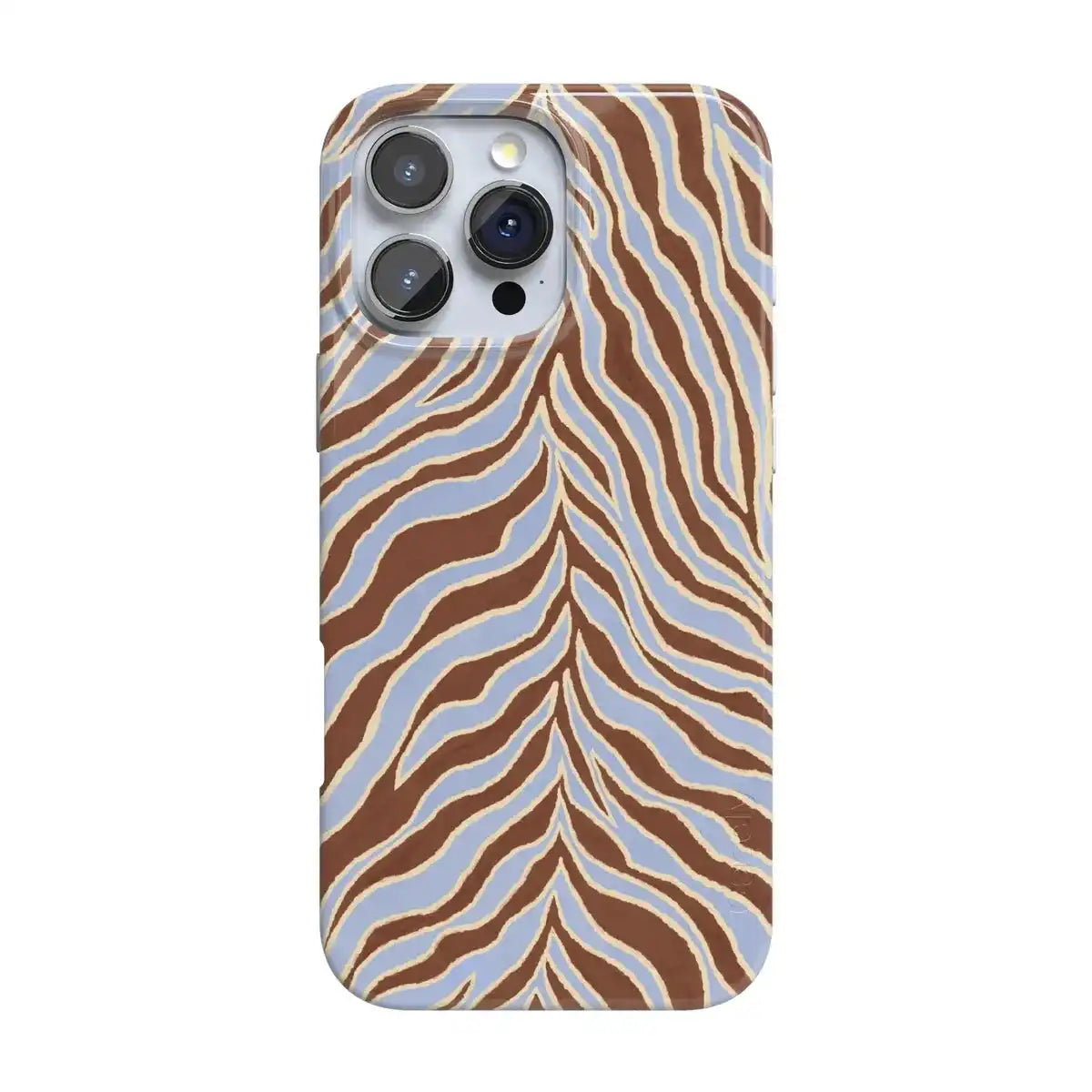 Untamed | Brown & Blue Zebra Case