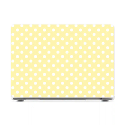 Spotted in SoHo | Yellow Polka Dot Laptop Shell
