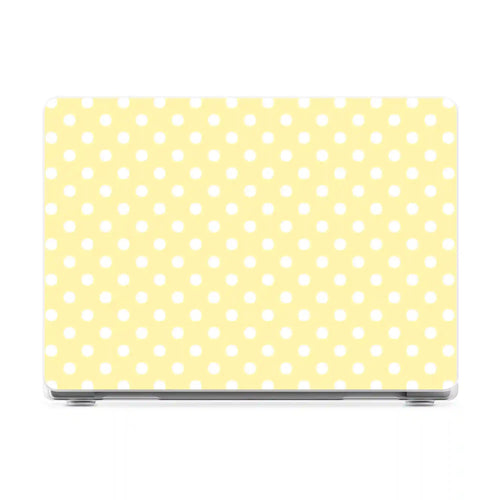 Spotted in SoHo | Yellow Polka Dot Laptop Shell