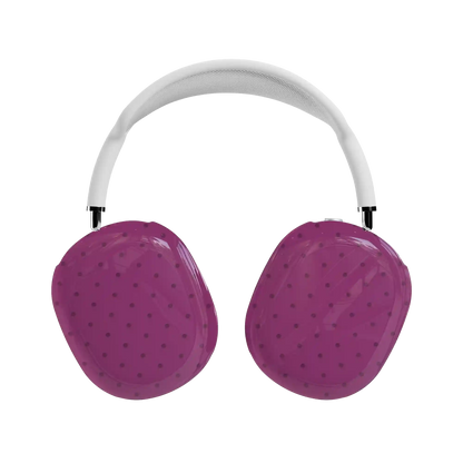 On the Dot | Plum Polka Dot AirPods Max Case
