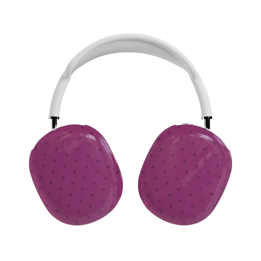 On the Dot | Plum Polka Dot AirPods Max Case
