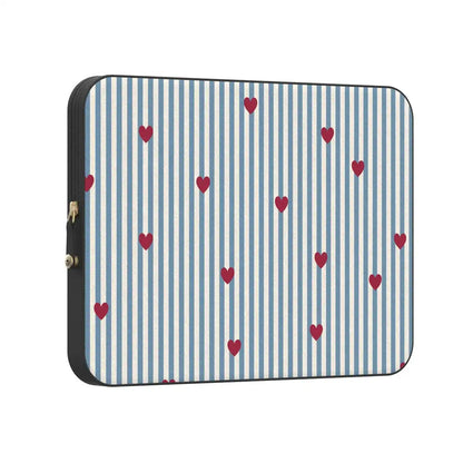 Love Lines | Blue Stripes Laptop Case