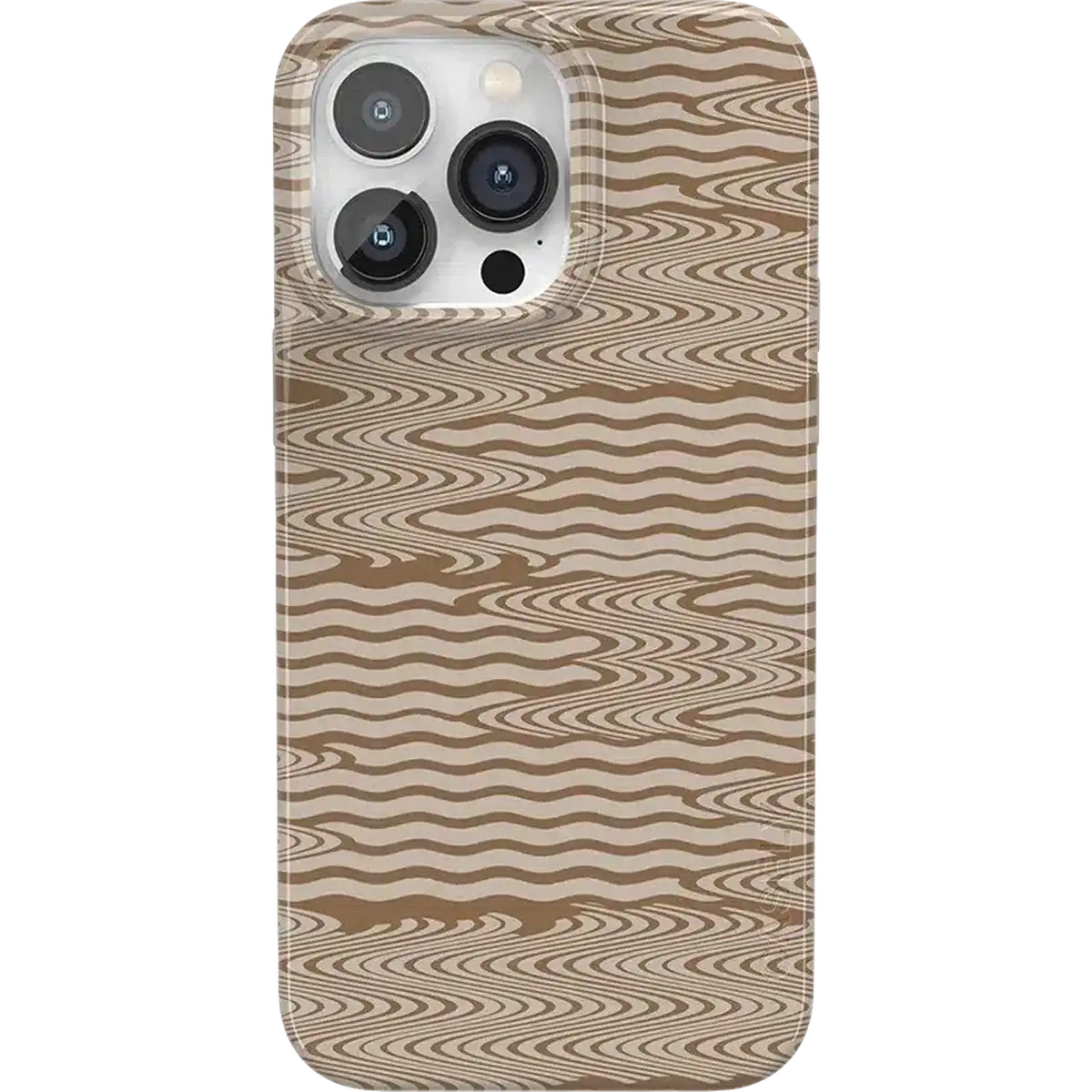 Mocha Ripple | Brown Waves Case