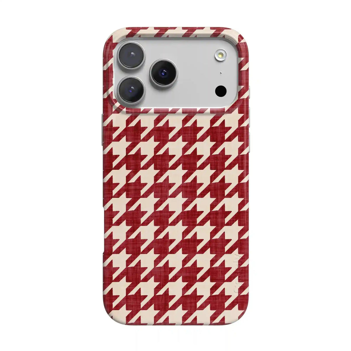 Scarlet Stitch | Red Houndstooth Case