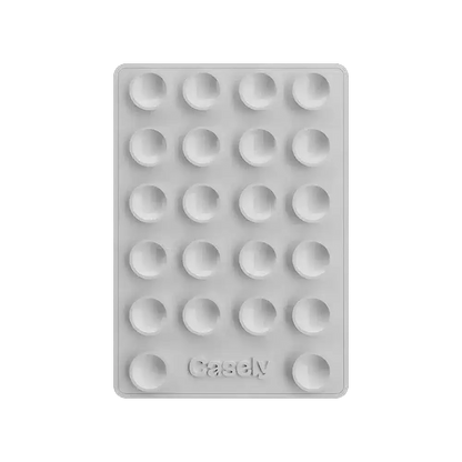 Grippy | White Silicone Suction Phone Mount with MagSafe