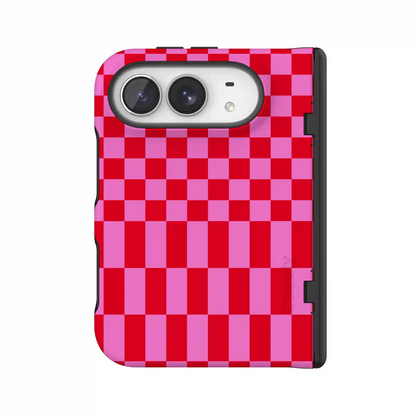 Vibe Check | Pink Checkerboard Case