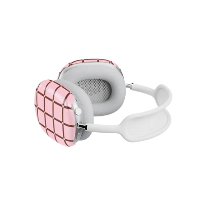 Uptown Gridlock | Pink Checkerboard AirPods Max Case