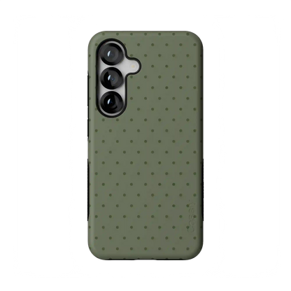On the Dot | Olive Green Polka Dot Case
