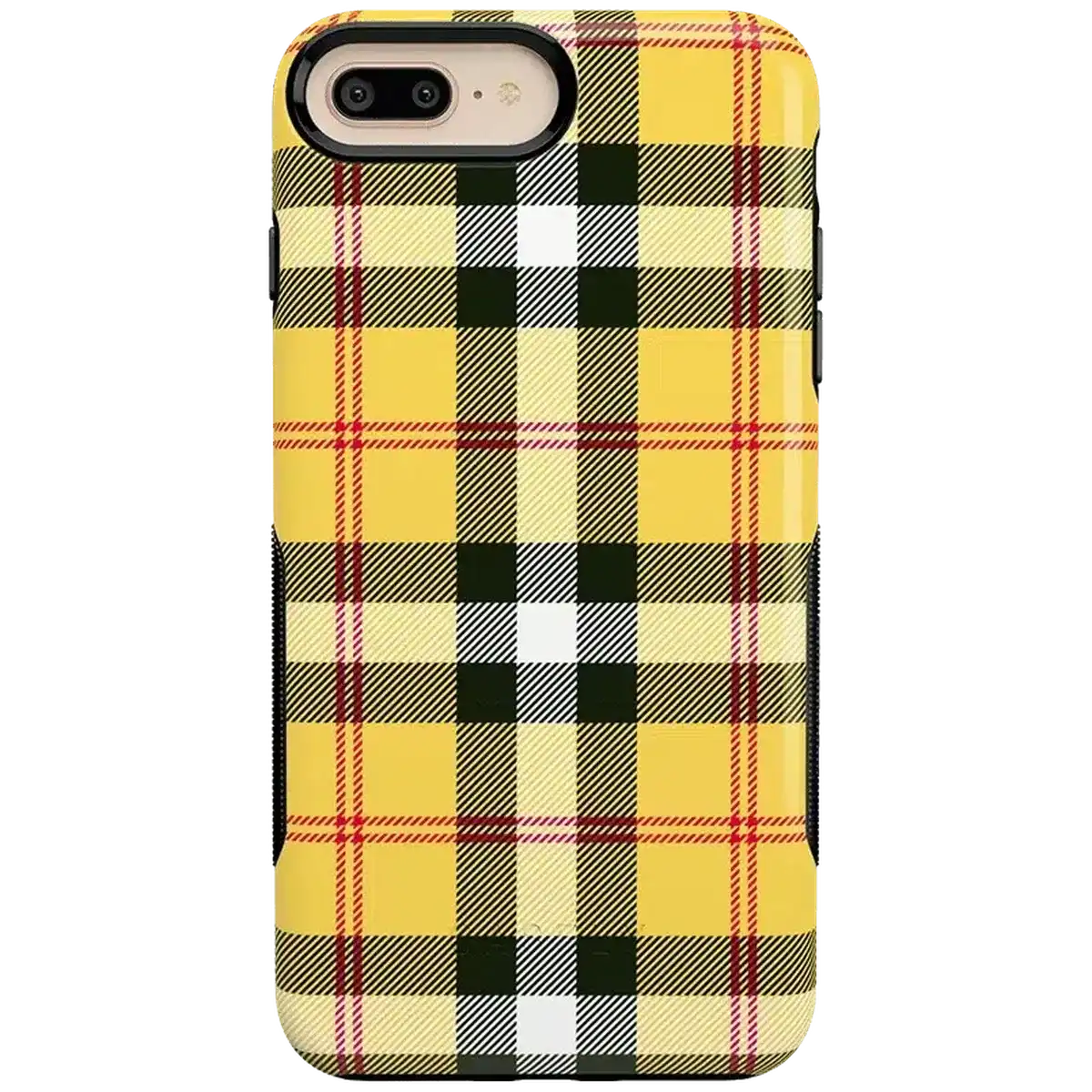 As if! | Yellow Plaid iPhone Case