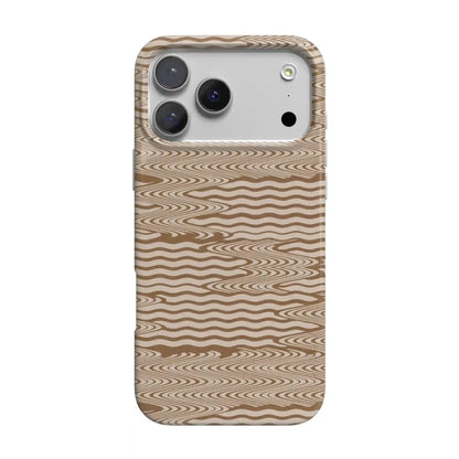 Mocha Ripple | Brown Waves Case