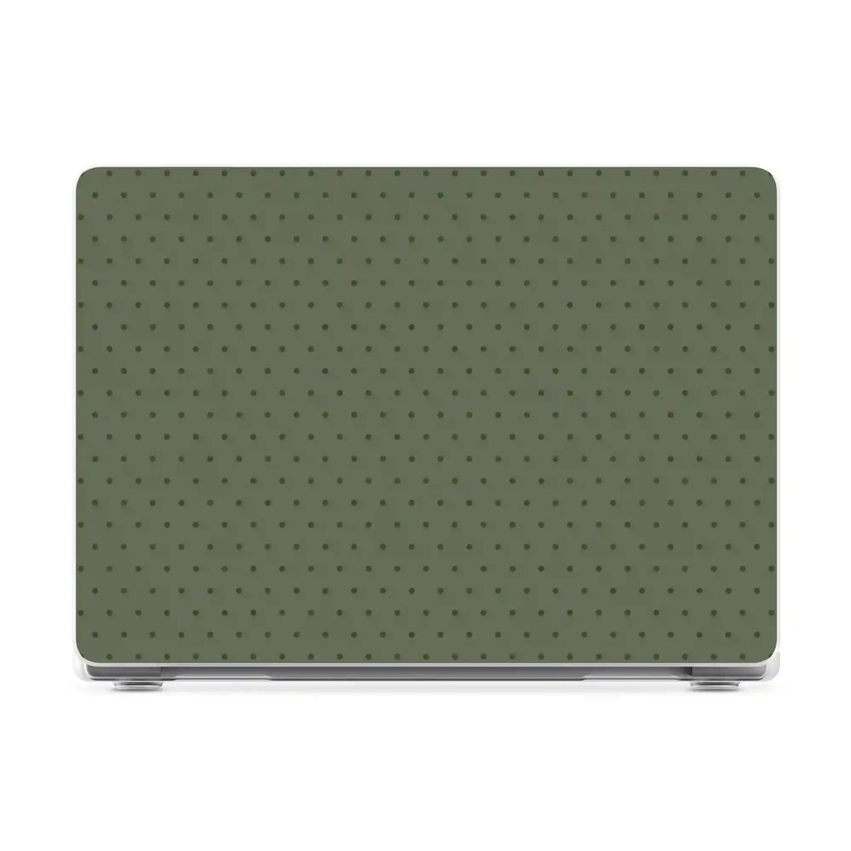 On the Dot | Olive Green Polka Dot Laptop Shell