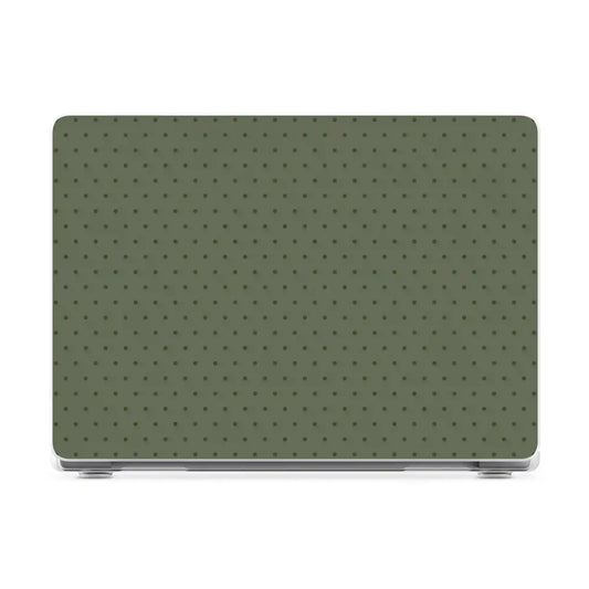 On the Dot | Olive Green Polka Dot Laptop Shell