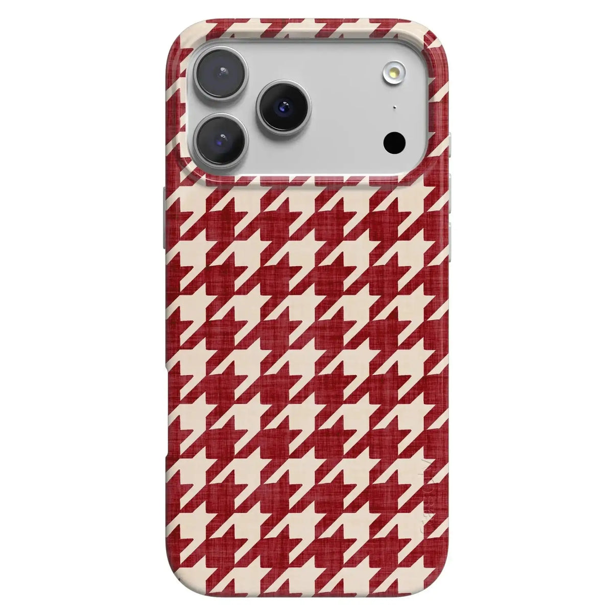 Scarlet Stitch | Red Houndstooth Case