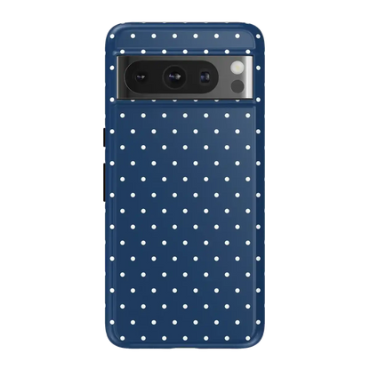 On the Dot | Navy Polka Dot Case